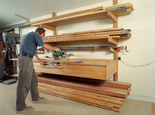 Stack and Saw Lumber on the Same Rack