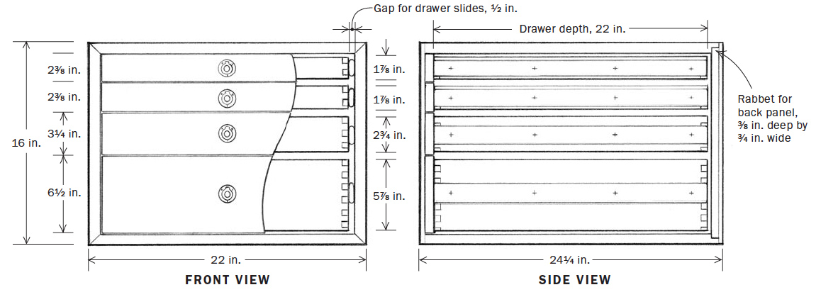 Tool Cabinet for a Workbench plan