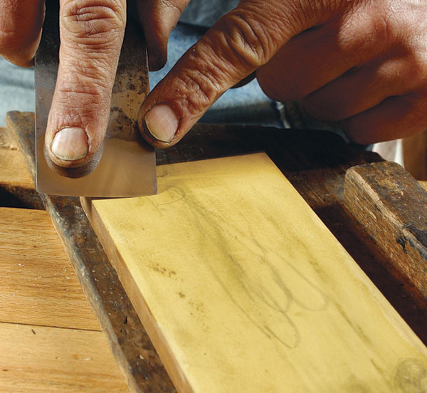 sharpen a scrub plane