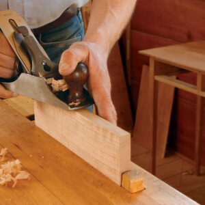 fine adjustments with block plane