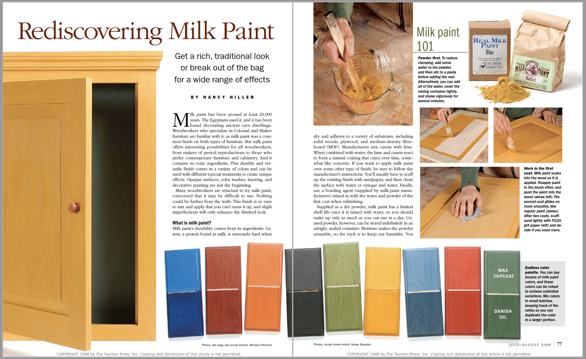 Rediscovering Milk Paint