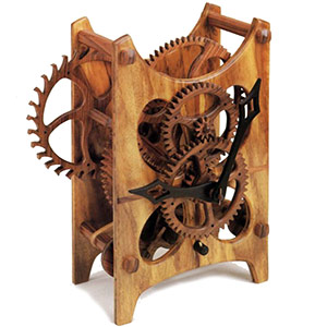 wooden clock