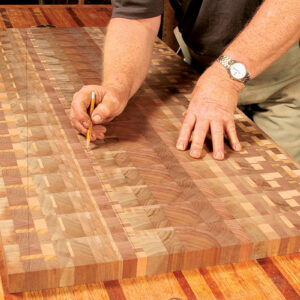 end grain marking