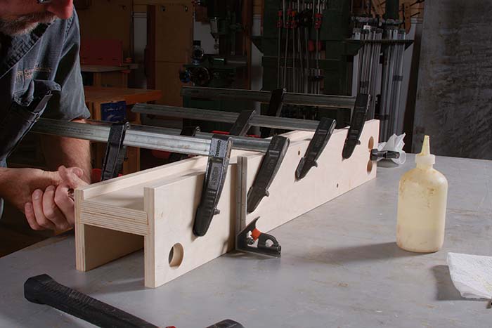 Glue up the base