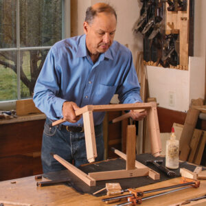 bedside table glue-up