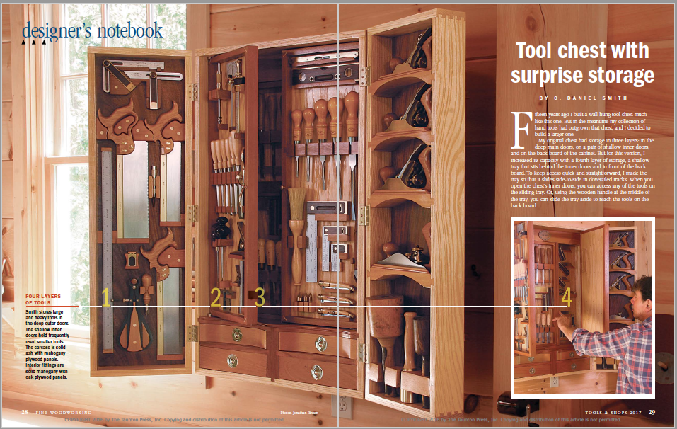 Tool chest with surprise storage