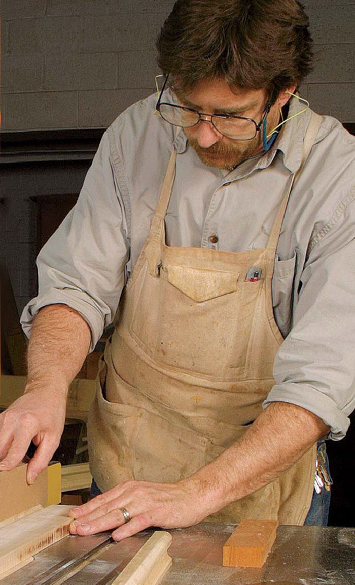 Steve Latta at a tablesaw