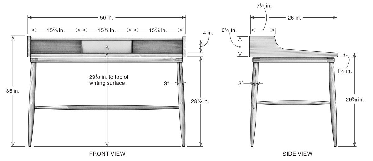 contemporary desk template