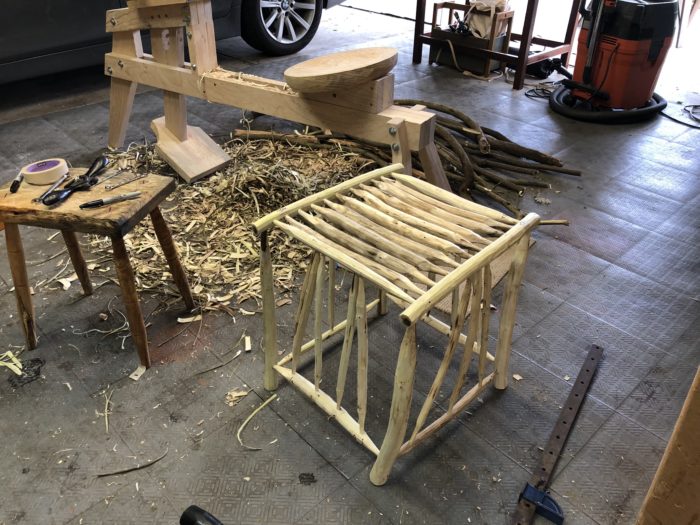 shaving horse stool