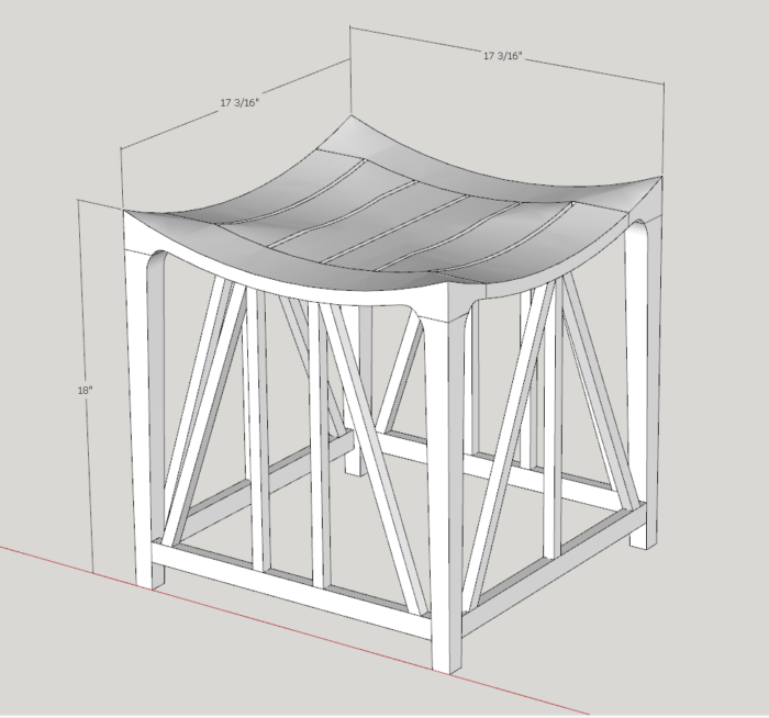 dimensions of seat