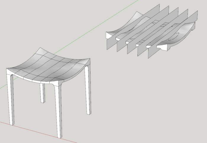 creating new seat shape off of the older version of the seat