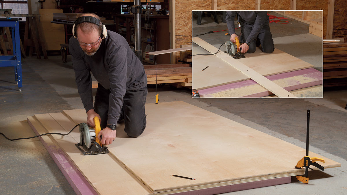 plywood base for workbench