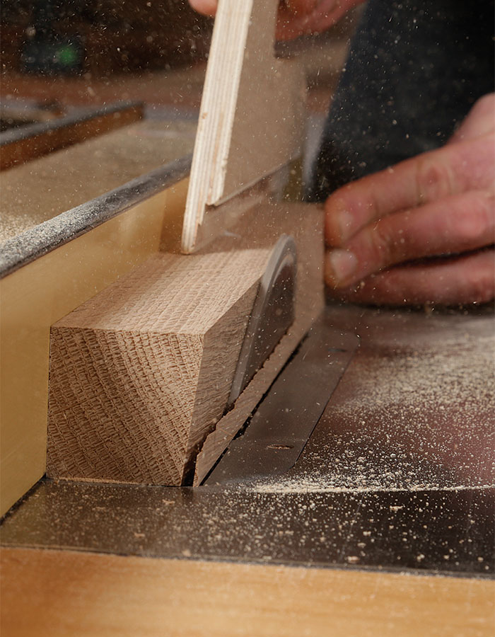 sawing wood