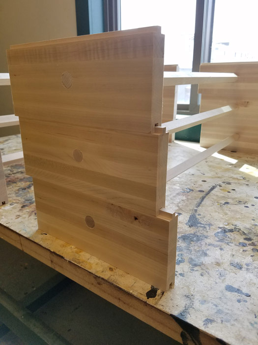 Small parts finishing basket