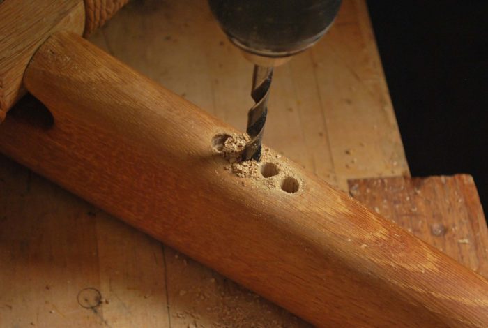 removing the broken tenon