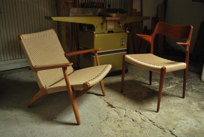 Hans Wegner CH25 AND Niels O. Moller Model 55