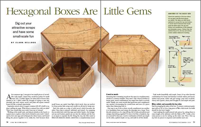 hexagonal boxes