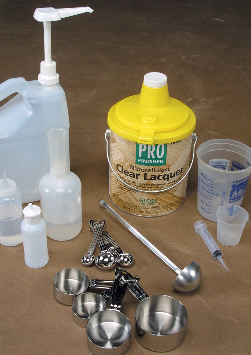 dispensing finishing materials