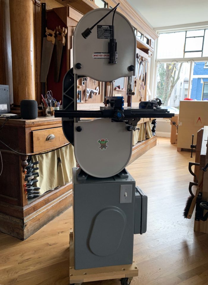 The 14-in. bandsaw