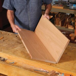 Fold the boards for a flat glue-up