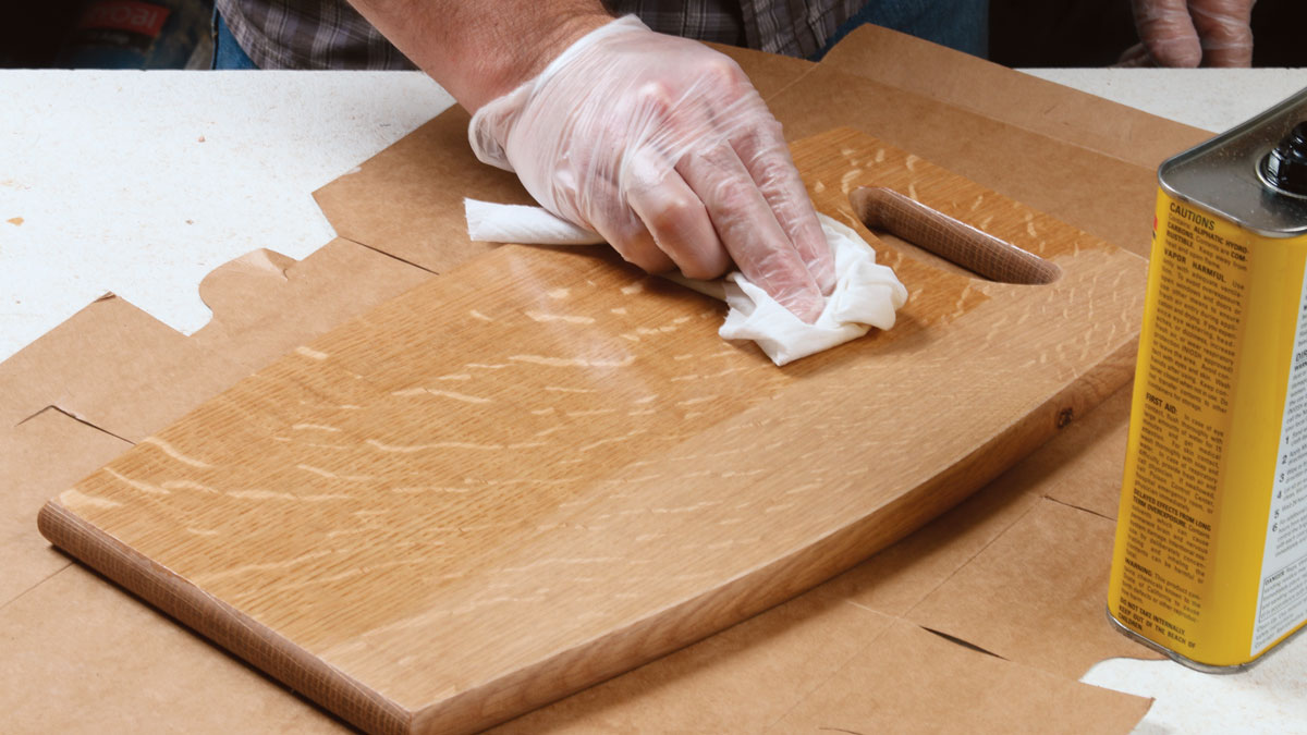 Just two coats fr a cutting board.