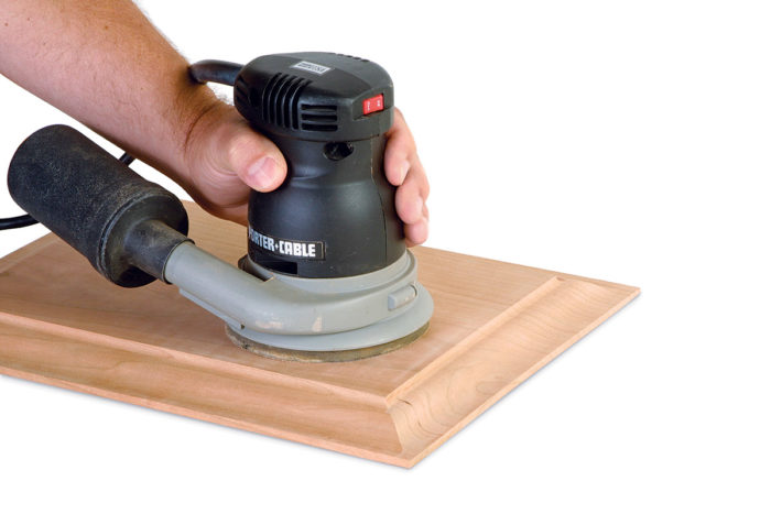 Power sanding large panels