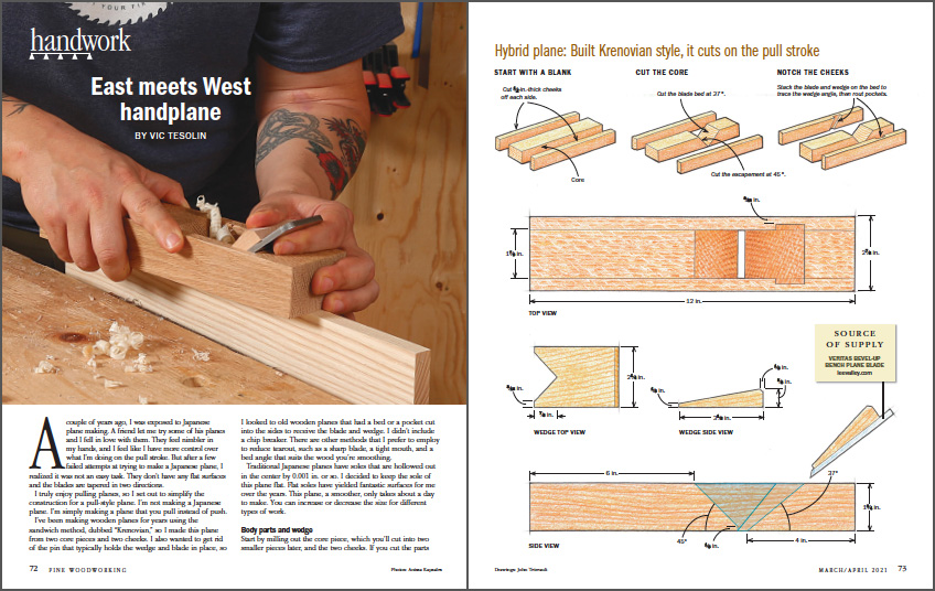 Make a wooden pull plane sprd img