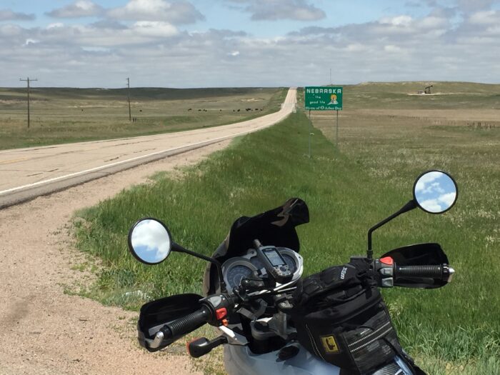 Motorcycle on road