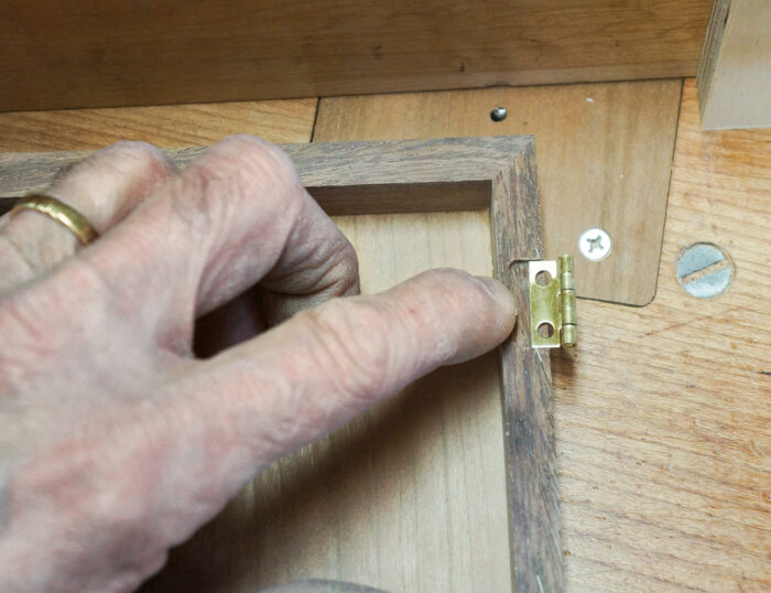 Routing a box lid