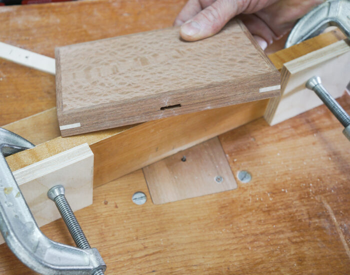 Routing the finger tab grooves