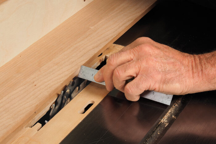 cover the tablesaw blade