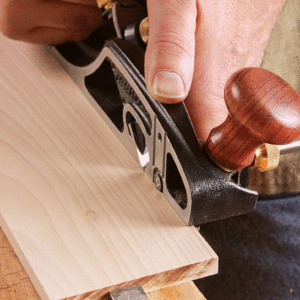 adjusting the nicker on a fillister plane after setting the blade to its typical cutting depth