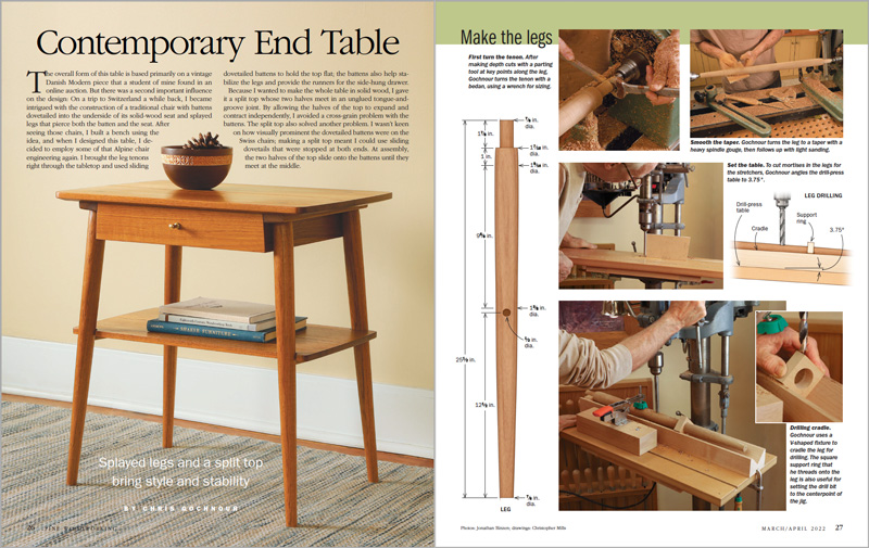 Contempory side table spread