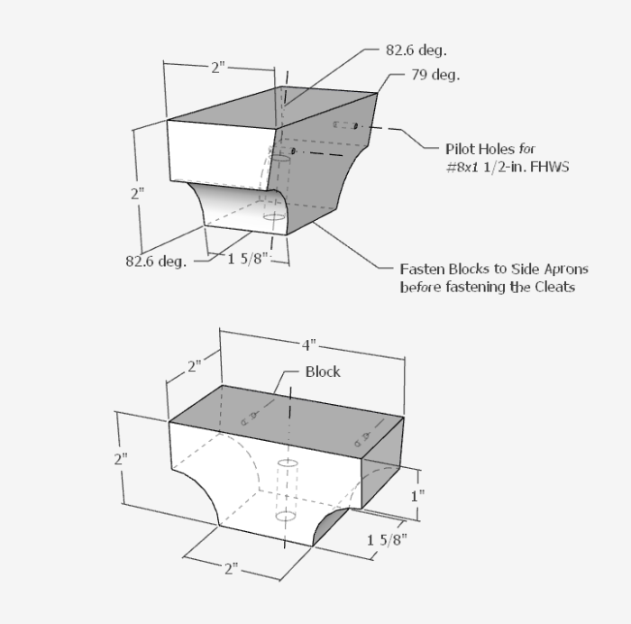 And here is the top connection of the dowel at the upper Blocks that are connected to the top connection of the Wing. The labels aren't important to the narrative.