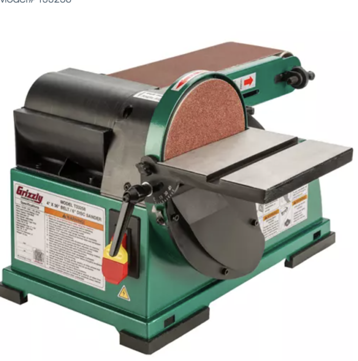 Grizzly T33256 - 4" x 36" Belt / 6" Disc Combo Sander