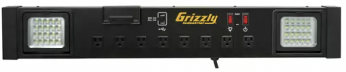 Grizzly T33678 - 1000 Lumen Work Bench Light Charging Station