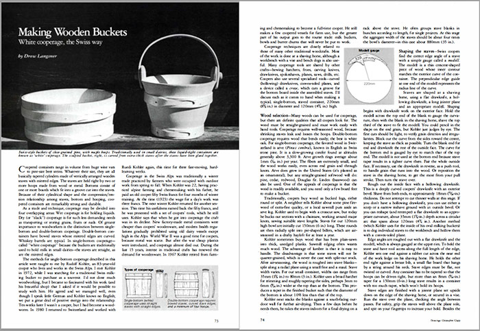 Making Wooden Buckets