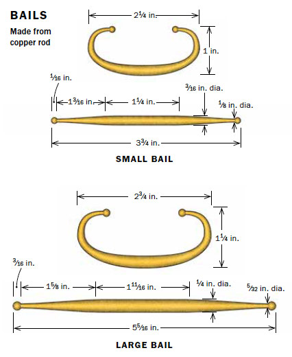 Drawing and measurments of the drawer pulls