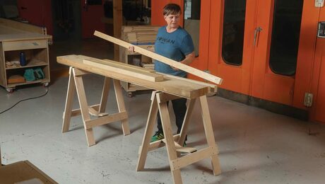 Two Space Saving Sawhorses – FineWoodworking