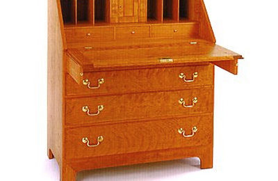 A slant-top desk