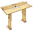 Stow and Go Router Table