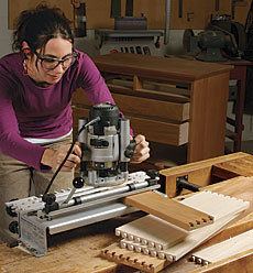 Dovetail jig, machine cut dovetails