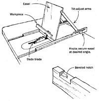 Jig for Making Beveled Notches - FineWoodworking