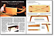 Veneering Over a Solid-Wood Substrate