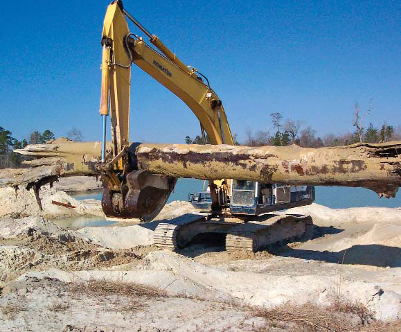 Lumber from a sand trap